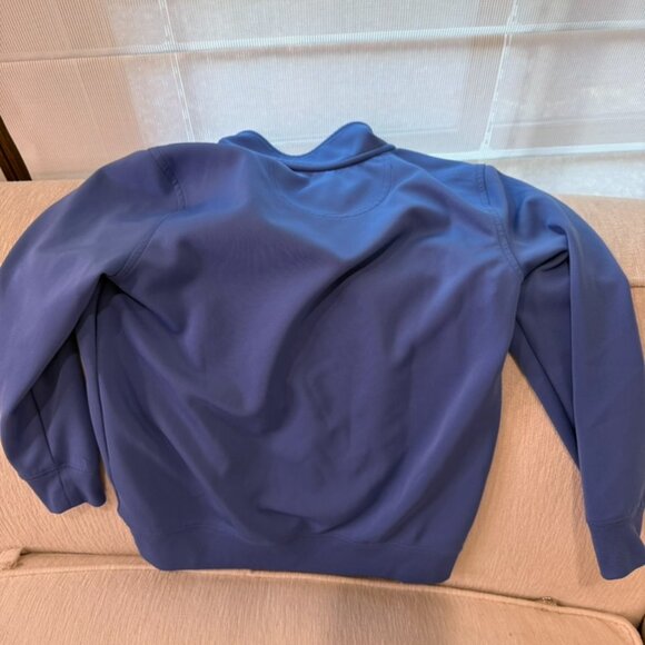 Fairway and Greene Youth Small Quarter Zip Pullover Blue - Picture 3 of 4
